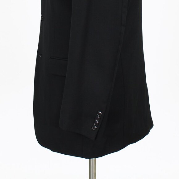 Jones New York 40L Black Solid 3-Button Sport Coat Blazer Jacket B781 - Picture 8 of 11